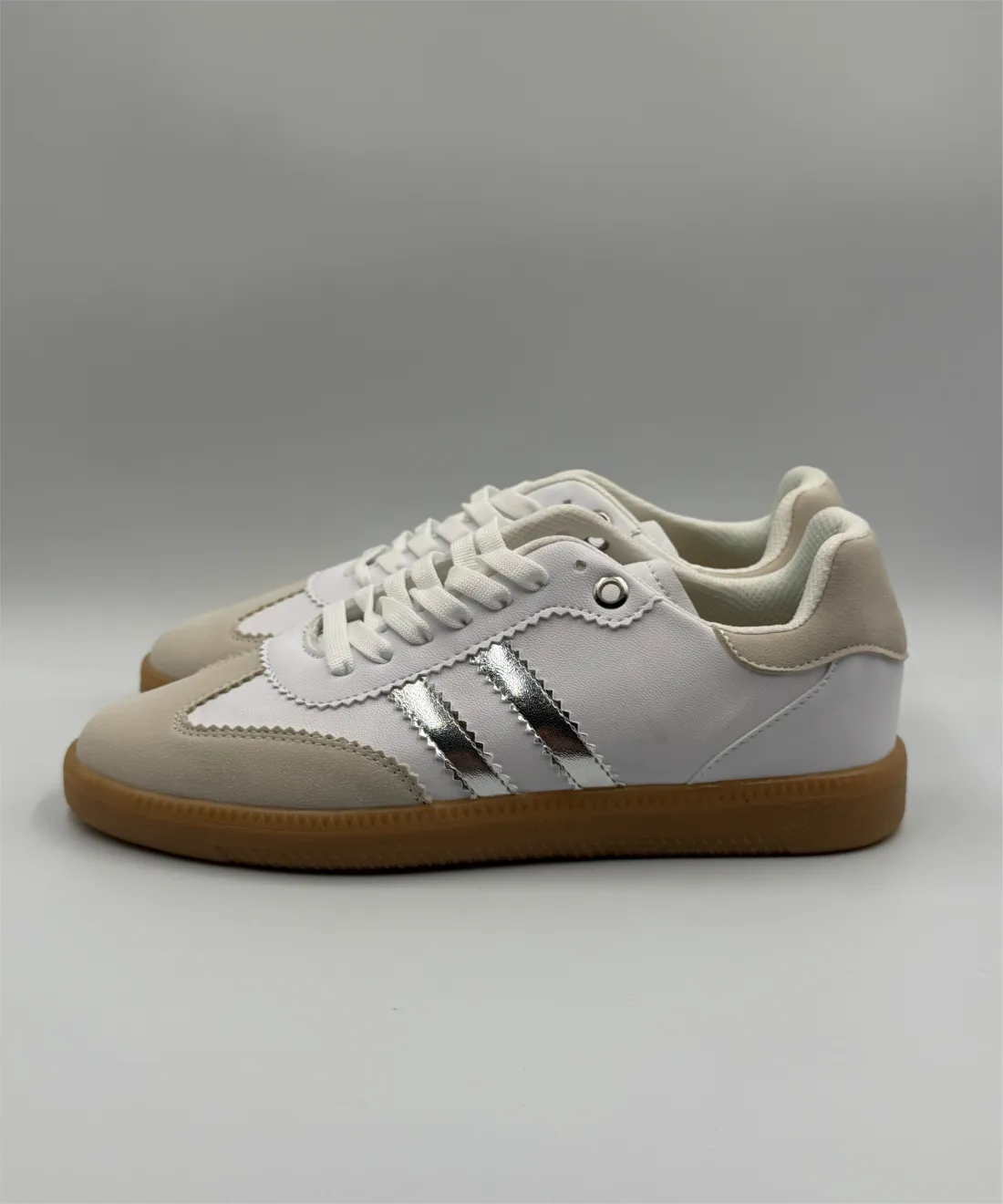 Dupe Samba Blanco/Plata