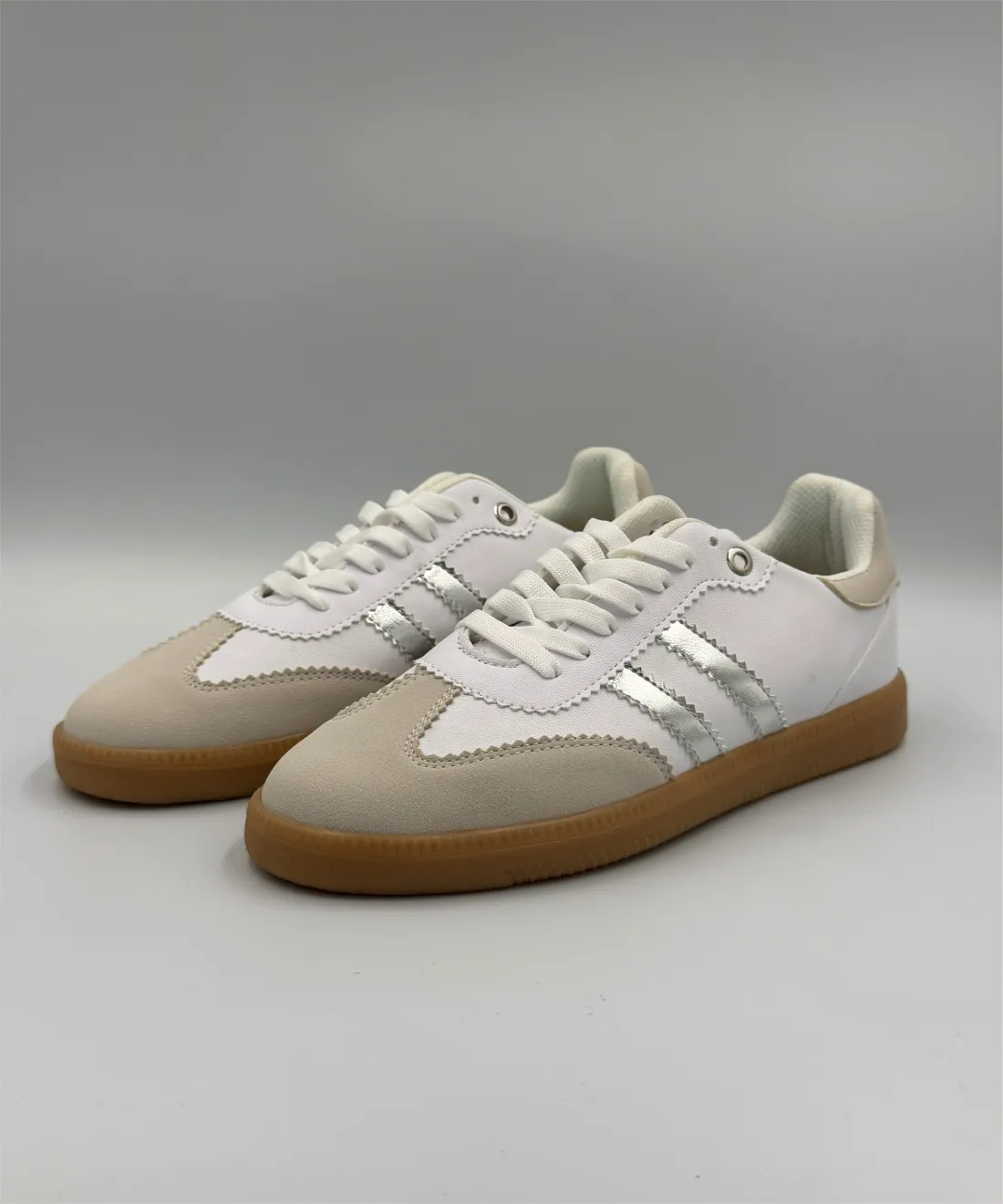 Dupe Samba Blanco/Plata