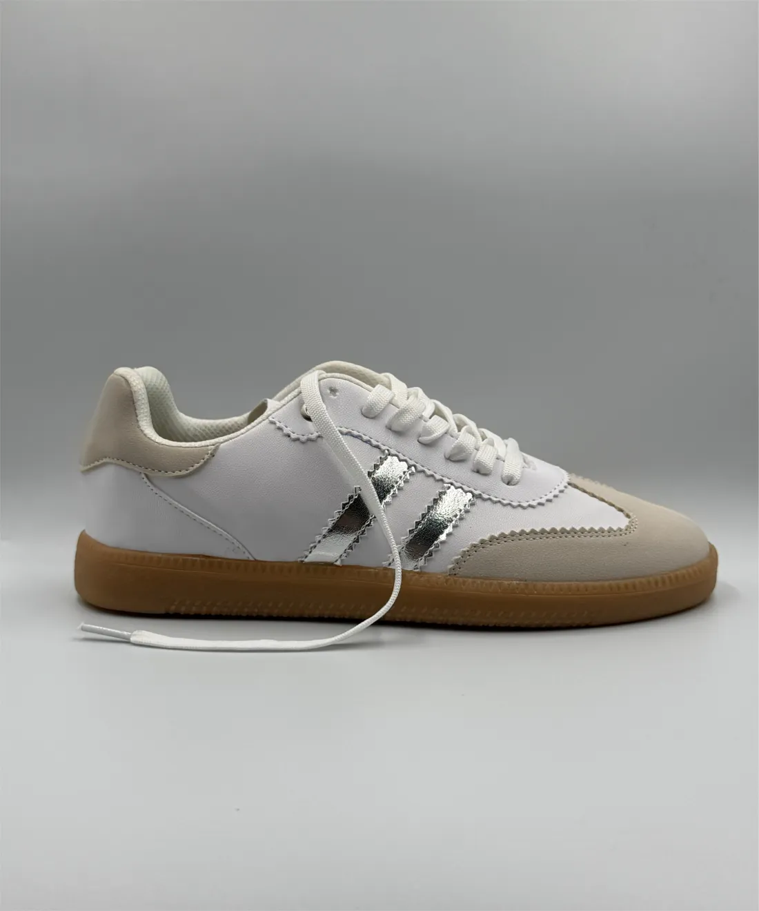 Dupe Samba Blanco/Plata