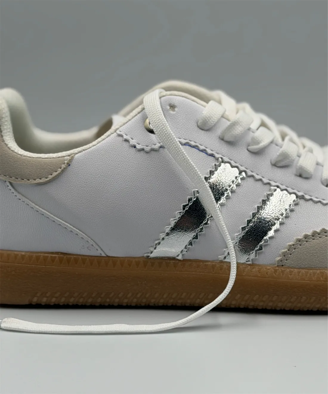 Dupe Samba Blanco/Plata