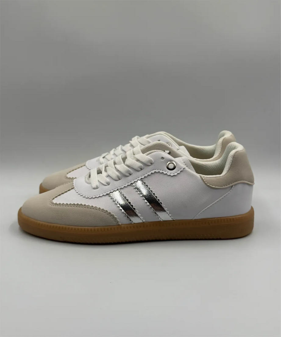 Dupe Samba Blanco/Plata