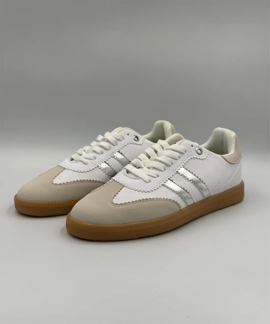 Dupe Samba Blanco/Plata