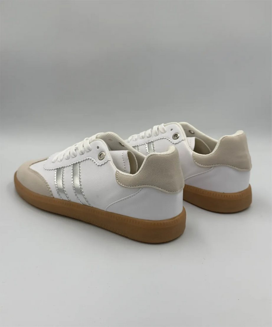 Dupe Samba Blanco/Plata