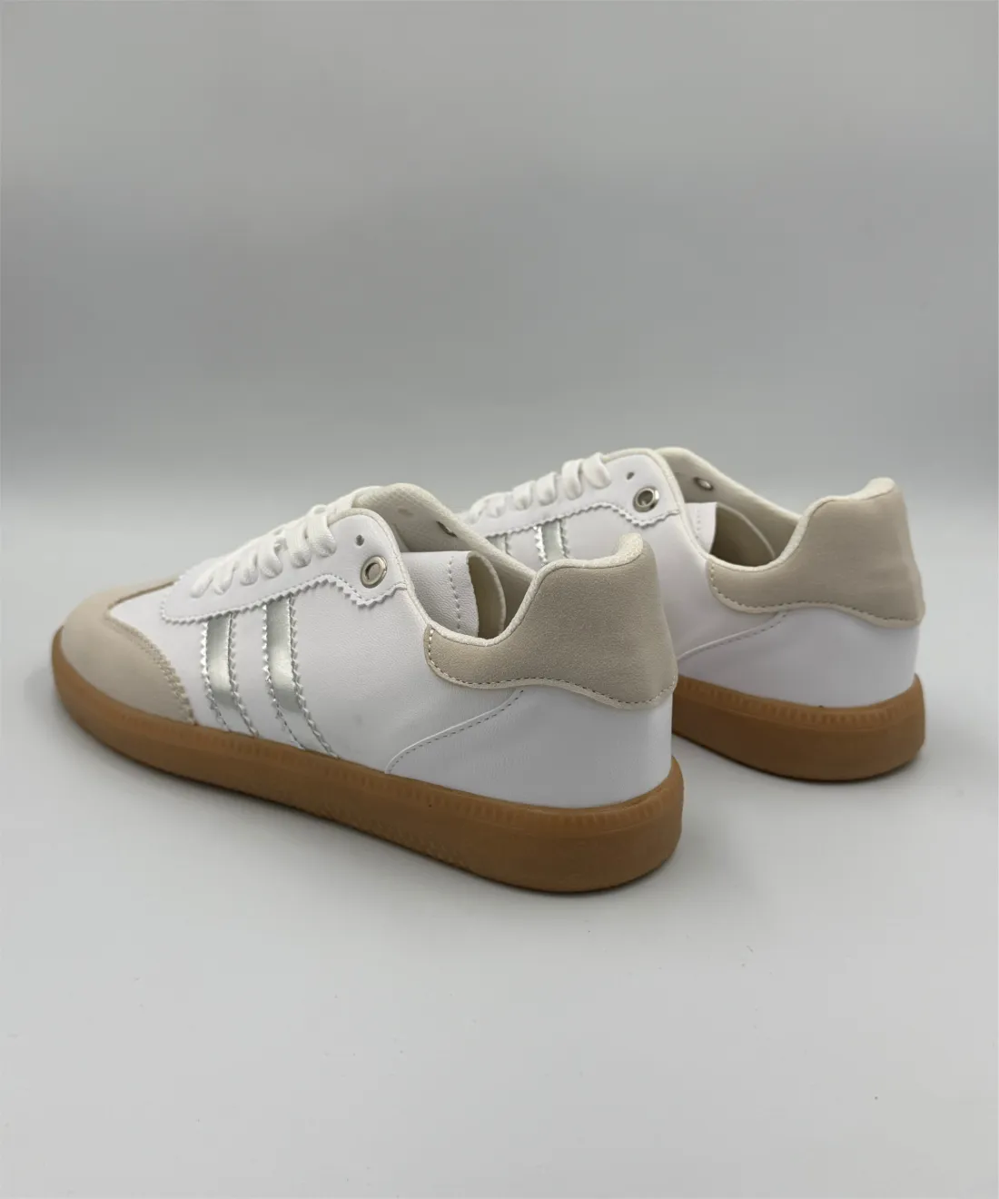 Dupe Samba Blanco/Plata