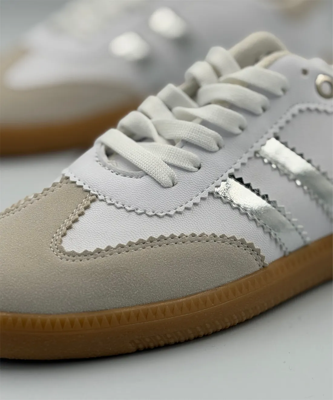 Dupe Samba Blanco/Plata